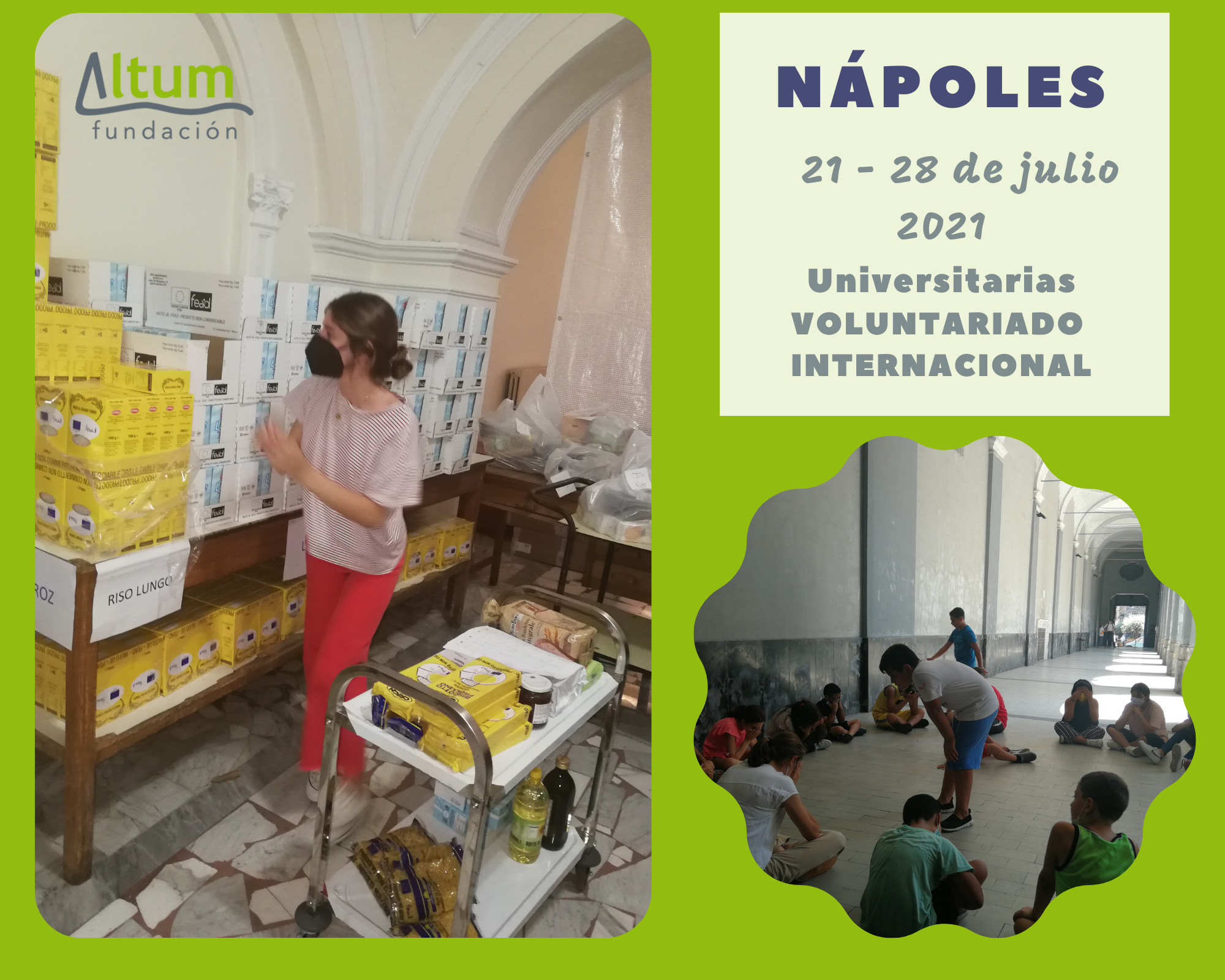 Voluntariado internacional 2021 – Nápoles (Italia)